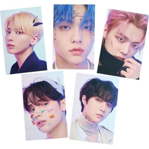 5Pcs/set Kpop TXT Lomo Card Photocard HD Photo Print Album Photocard Collection Of Homemade DIY Card For Fans Gifts