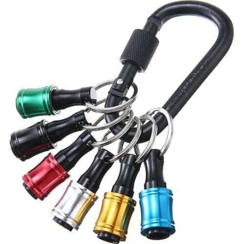 6pcs 1/4 Hex Shank Quick Release Electric Drill Magnetic Screwdriver Bit Holder Hand-held Extension Bar Drill Bits Screw Adapter