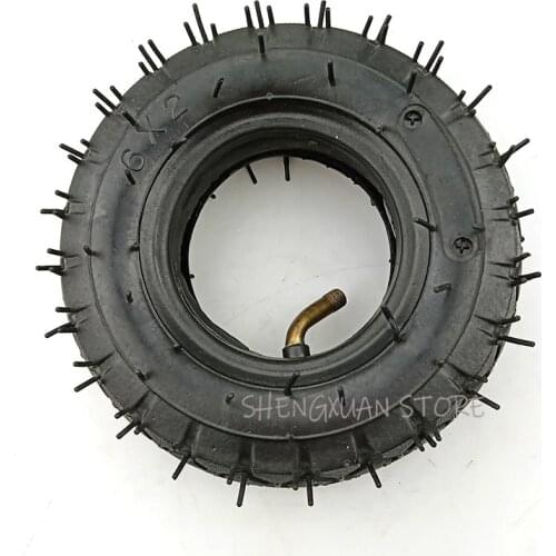6x2 Tire with Inner Tube 6*2 Fits Electric Scooter for Modified Wheel 160mm Pneumatic Tyre Electric Scooter Pneumatic Wheel