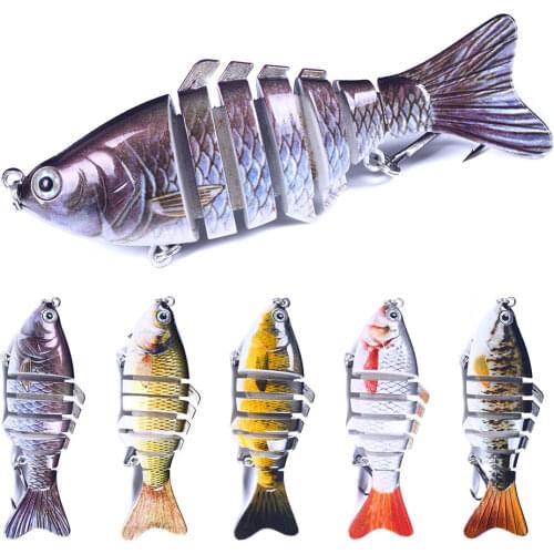 10CM-15.4g 7 Segment Sinking Jointed Fishing Lures Life-like Wobblers Crankbait Isca Artificial Hard Plastic Bait