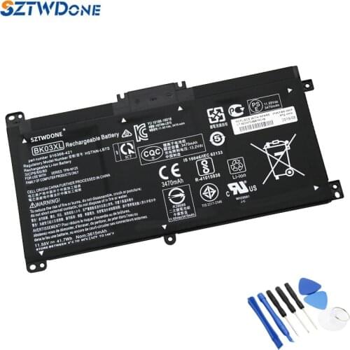 SZTWDONE BK03XL Laptop battery For HP Pavilion X360 14-BA series 14-BA001NS 14-BA033TX 14-BA100 HSTNN-LB7S 916366-421 916811-855