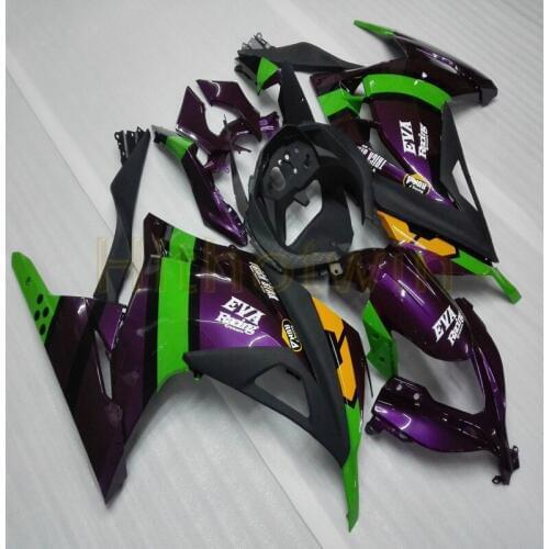 Bolts+Custom Injection mold purple motorcycle article fairing for ZX300R EX300 2013 2014 EX-300 M2