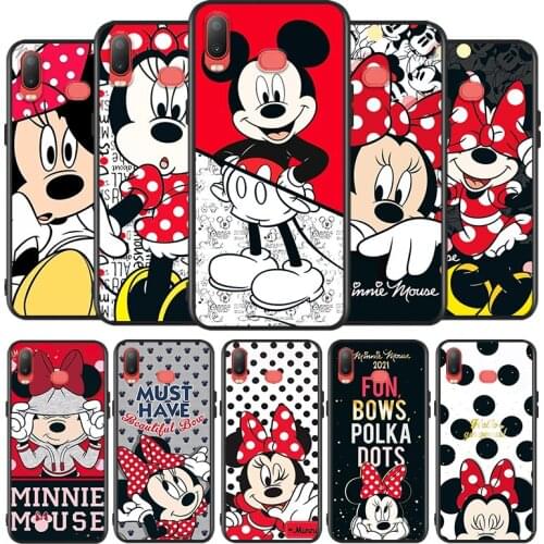 Red disney mickey cute for Samsung Galaxy A9 A8 Star A750 A7 A6 A5 A3 Plus 2018 2017 2016 Silicone Soft Black Phone Case