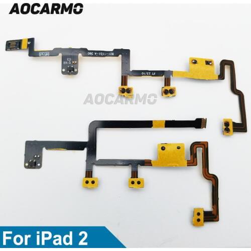 Aocarmo New Power Button On/Off Volume Control Flex Cable For iPad 2 CDMA/WiFi
