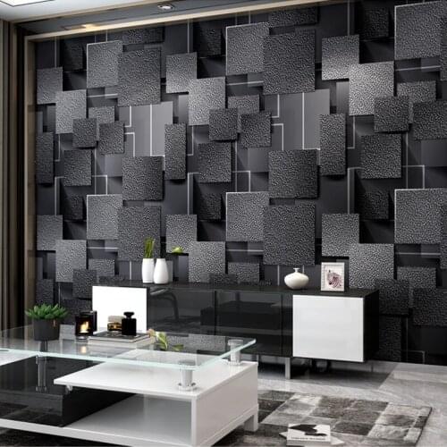 KAMANNI Thickened Personality TV Background Wall Porch Abstract Wallpaper Deerskin Velvet Bedroom 3D Wallpaper