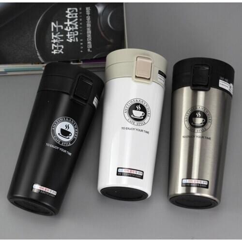 HOT Premium Travel Coffee Mug Stainless Steel Thermos Tumbler Cups Vacuum Flask thermo Water Bottle Tea Mug Thermocup