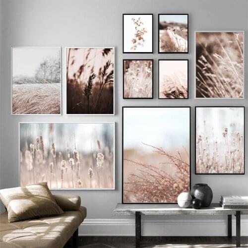 Farm Plant Flower Leaves Wheat Landscape Canvas Painting Wall Art Nordic Posters Prints Picture for Living Room Decor Home Decor