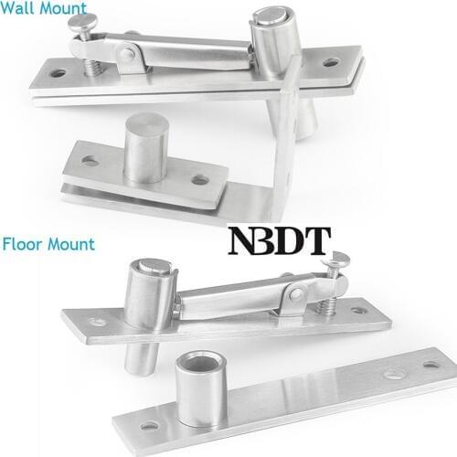 Stainless Steel Top Floor Wall Mount Pivot Door Hinge Adjustment For Easy Installation