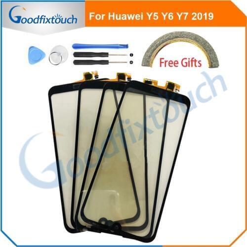For Huawei Y7 2019 / Y6 2019 / Y5 2019 Front Touch Screen Digitizer Panel Sensor Glass Lens Replacement Parts