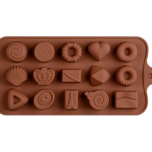 Silicone Chocolate Mold Many Shapes Baking Tools Non-stick Cake Mold Jelly and Candy 3D DIY Best Silicone Mold