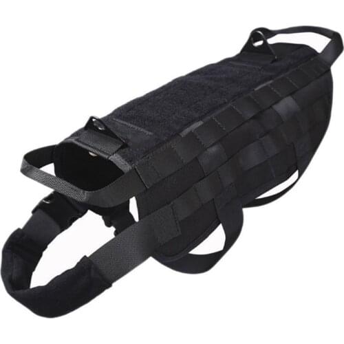 Tactical K9 Hiking Hunting Water-Resistant MOLLE Training Harness Service Dog Vest Accessories