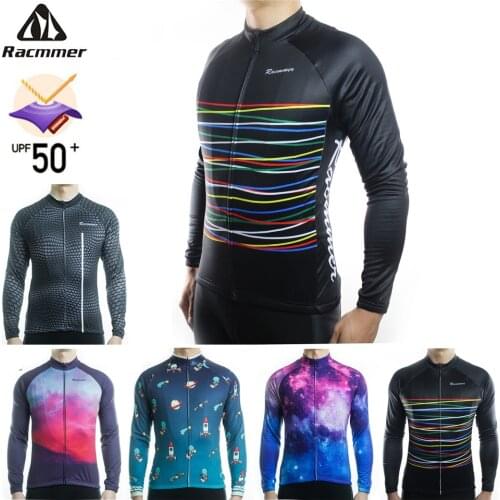 Racmmer 2020 Cycling Jersey Long Sleeve Mtb Clothing Bike Wear Clothes Kit Bicycle Maillot Roupa Ropa De Ciclismo Hombre #CX-08