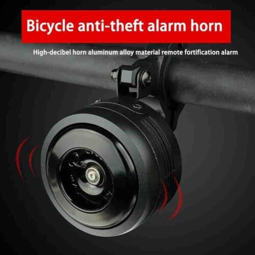 Bicycle Car Bell Scooter Wireless Electronic Horn Remote 1300mAH Alarm Bell Control Anti-theft USB Charging U2T5