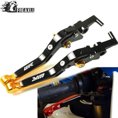 High Quality CNC Aluminum Motorcycle Handlebar Grips Adjustable Folding Brake Clutch Levers For YAMAHA WR 125R WR125X WR 125 R X