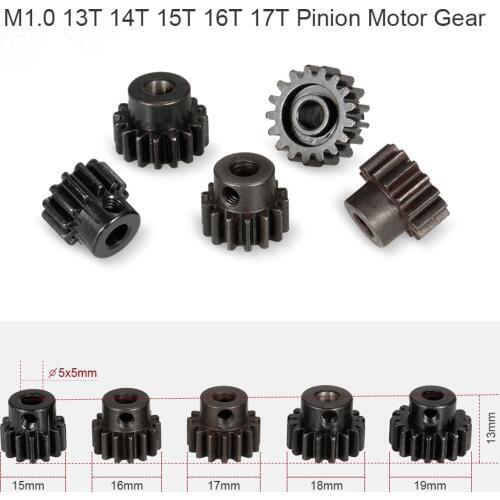 High quality ZD Racing M1.0 13T 14T 15T 16T 17T Metal Pinion Motor Gear for 1/8 RC Car RC Spare Parts accessories