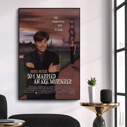 WM3164 So I Married an Axe Murderer Wonderful Classic Movie HD Silk Fabric Poster Art Decor Indoor Painting Gift