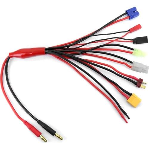 New 8 In 1 Lipo Battery Charger Multi Charging Plug Convert Cable For RC Car For Rechargeable Battery-powered Aircraft Model