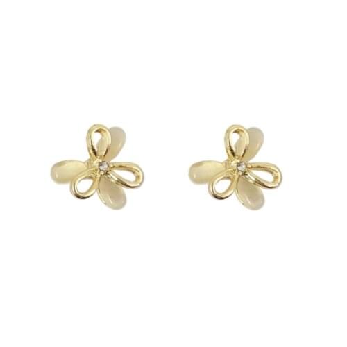 TIMEONLY Unique Design Crystal Flower Stud Earring for Women Ladies Hollow Japan Style Earring Festival Gifts Accessories Sweet