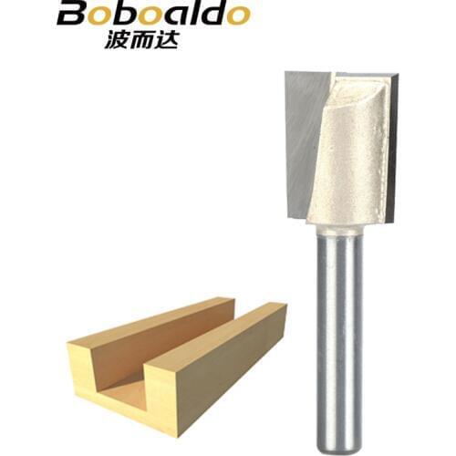 1pcs 1/4 Shank CNC Cleaning bottom router bit Woodworking Tools two Flute endmill router bits for wood cutting tools