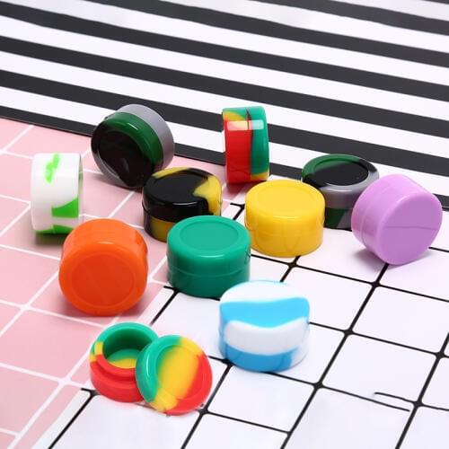 3 styles 5ml /26ml/35ml Nonstick Silicone Container Storage Box for Oil Wax Jar Dab Random Color