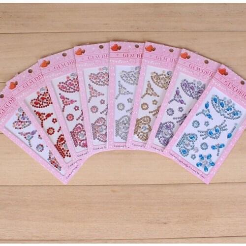 1Pcs Creative DIY Childrens Cartoon Pearl Stickers Acrylic Diamond Stickers Scrapbooking Mobile Phone Tablet Computer Sticker