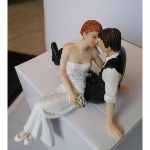 20pcs/LOT Resin Couple Bride and Groom wedding Cake Decorations Cake Topper Figurines