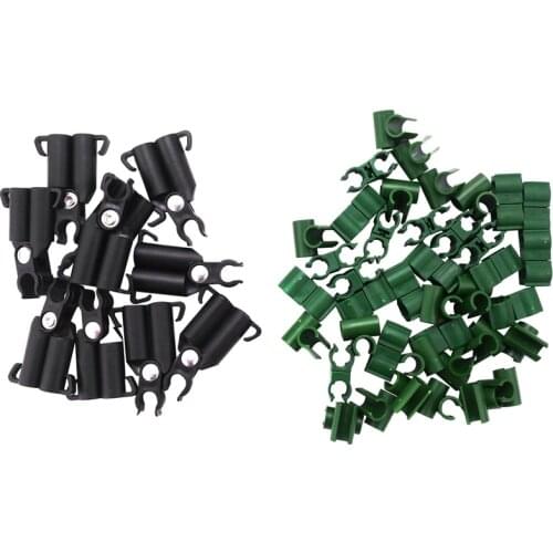 50 Pieces Adjustable Plant Trellis Connector Clip Garden Plastic Connector A-Type Connecting Joint Buckle Clip CNIM Hot