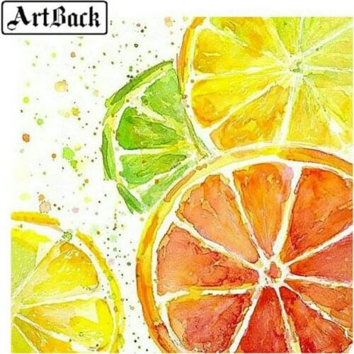 5d diy diamond painting fruit orange full square drill 3d diamond mosaic home decoration diamond embroidery