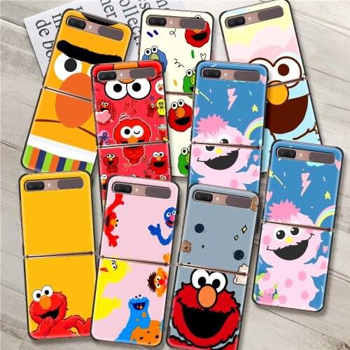Sesame Street Phone case For Galaxy Z Flip 5G caso Fundas coque Soft Bumper Material Smartphone
