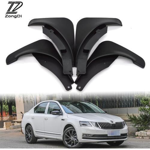 ZD Car Mudflaps Fit For 2013 2014 2015 Skoda Octavia A7 Accessories Splash Guard Mud Flaps Front Rear Mudguards Fenders