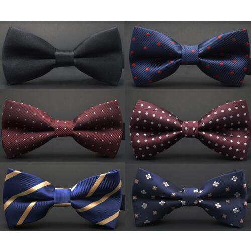 Mens Bowtie Formal Necktie Fashion Business Wedding Gifts for Men Male Dress Shirt Accessories Dot Bow Tie