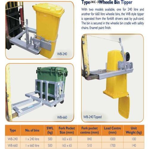 Hot sale Forklift accessories Forklift attachment Trash can lifting accessories