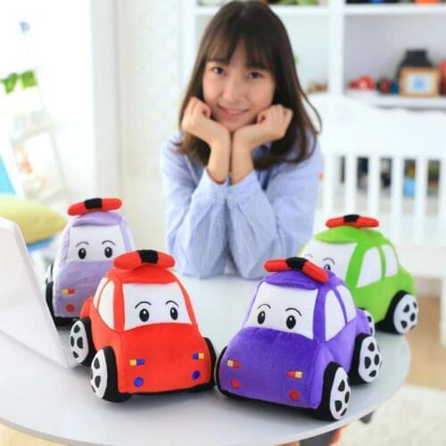 23cm Soft Cartoon Car Plush Toy Eco-Friendly PP Cotton Stuffed Toys Kids Cartoon Car Toy For Childrens Birthday Day Gift