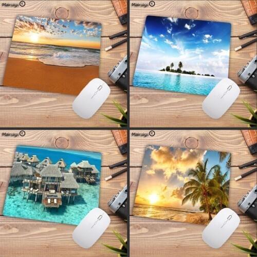 Mairuige Beach Starfish Custom Made Fashion Anti-slip Mouse Pad Rectangle Rubber Notebook PC Gaming Mouse Mat 25X20CM 25X29CM