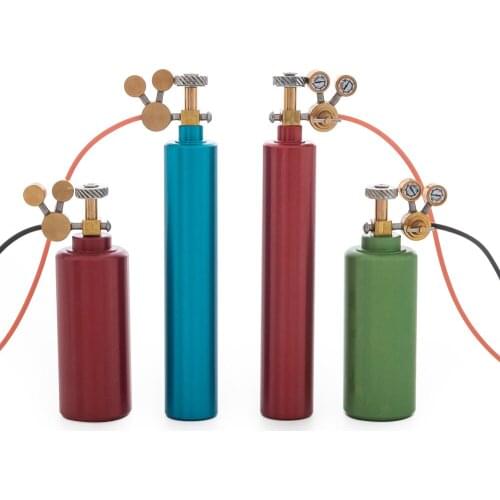 Aluminum Alloy Simulation Decoration Car Model Repair Scene Oxygen Nitrogen Hydrogen Cylinder for 1/8 1/10 RC Crawler SCX10 TRX4