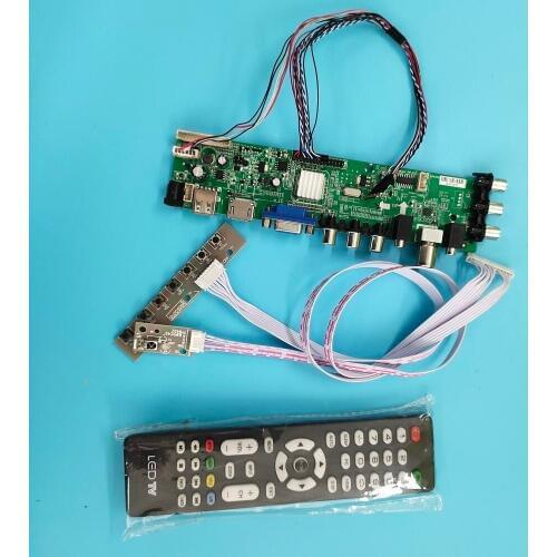 Kit For HSD089IFW1-A00/HSD089IFW1-B00 40pin 1024X600 remote DVB-T2 VGA LED HDMI WLED Signal controller board digital TV LVDS USB