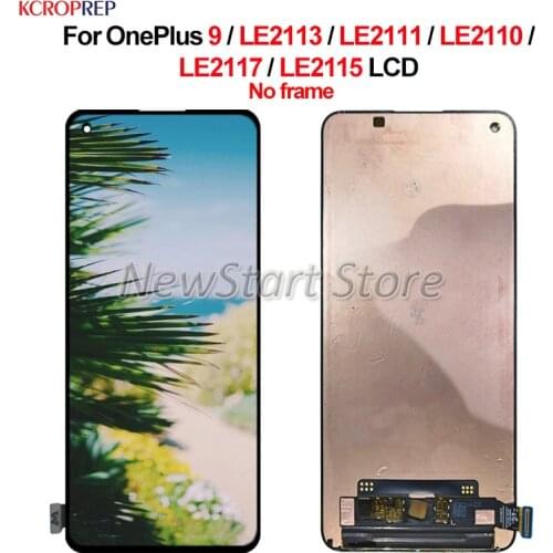 Original For OnePlus 9 1+9 LCD Display Touch Panel Screen Digitizer Assembly For OnePlus LE2110 LE2111 LE2113 LE2115 LE2117 lcd