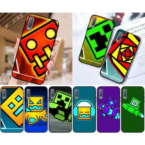 Zororong hot game Geometry Dash Phone Case For Samsung Galaxy S10 20 Note10 20 A30 50 70 71 Plus Ultra