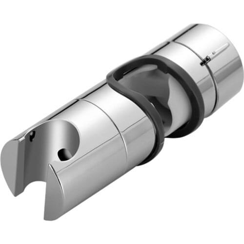 Adjustable 18-25mm Shower Head Holder Shower Holder Clamp Showerhead Rail Slide Bracket Bathroom Accessories 360° Rotation