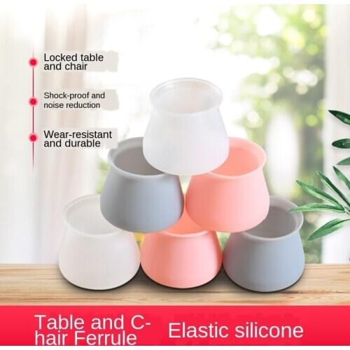 A2855 Silicone Chair Foot Protective Case Silent Thickened Silicone Furniture Foot Cover Table and Chair Protective Case