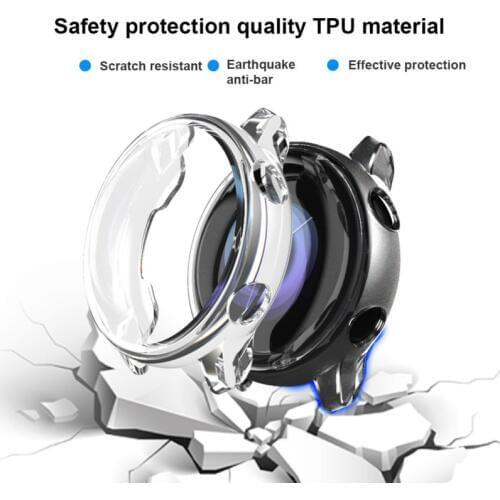 Smartwatch Case Protector For Samsung Galaxy Watch Active, Anti-scratch Shock Resistant TPU Wristwatch Protective Cover