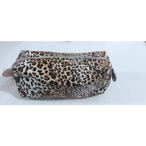 Womens Handbag Summer Winter For Brown White Original Leopard-Spotted Mixed Pattern Colorful Multi-Purpose Makeup Bag-GIFT