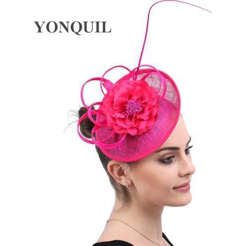 Wedding Bridal Hats And Fascinators Flower Headpiece Party Hat Corsage Elegant Women Bridcage Party Ladies Chic Hair Accessories