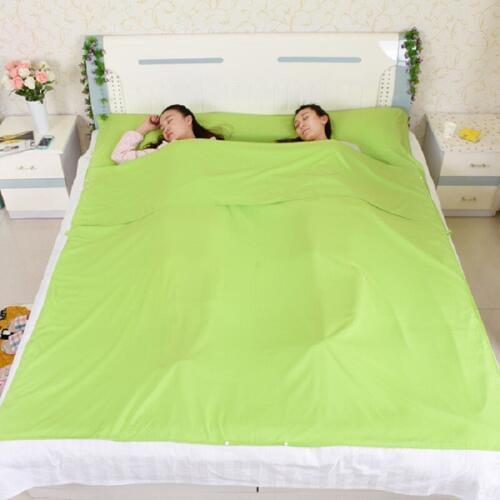 Ultralight Outdoor Sleeping Bag Liner Polyester Pongee Portable Double Sleeping Bags Camping Travel Sleeping Bag 210*160cm