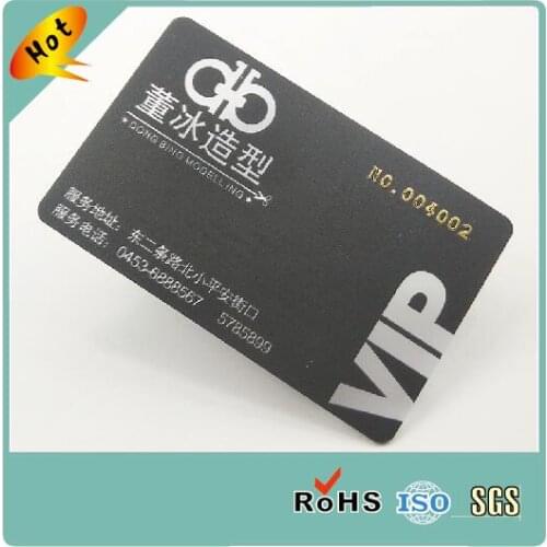 Top quality vip plastic PVC loyalty card membership card with personalized logo