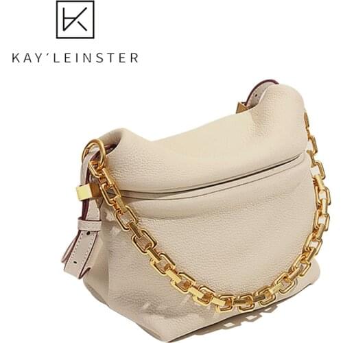 Female 2021 WomenS New Trendy Shoulder Messenger Small Bag Yunduo Bag 100%Genuine Leather Handbag Design Dumpling Underarm Bag
