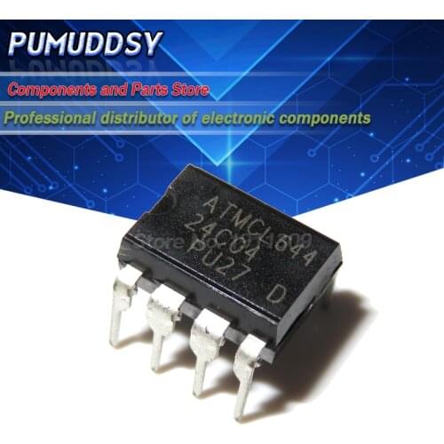 10pcs AT24C01 AT24C02 AT24C04 AT24C08 AT24C16 AT24C32 AT24C64 AT24C128 24C04 24C16 24C64 AT24C256 DIP-8 24C256 AT24C256N