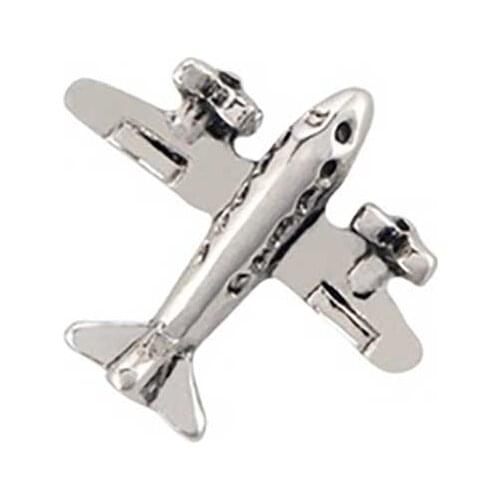 10pcs Silver Airplane Custom Floating Charms for Glass Locket Watch Necklace Bracelet