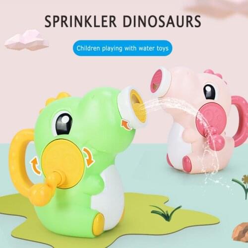 2 Colors Childrens Arrival Hand Spray Shower Head Toy Dinosaur Water Spray With Shower Mode Kids Bath Spray Toy For Baby Kids