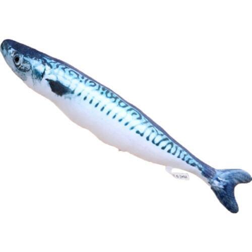 20cm Catnip Catmint Cat Favor Simulation Fish Cat Toys Fish Shape Scratching Post Short Plush For Pet Product Supplies Drop Ship